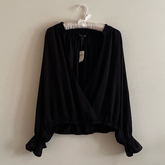 Banana Republic Ruffle-Neck Wrap Blouse - Picture 3 of 5